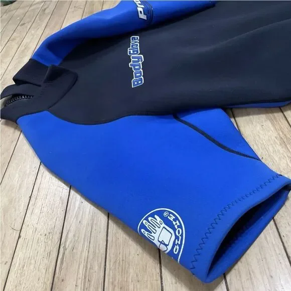 BODY GLOVE Pro Series Wetsuit Mens XXL 2.1 MM Blue Black Short Sleeve 3/4 2XL